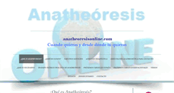 Desktop Screenshot of anatheoresisonline.com